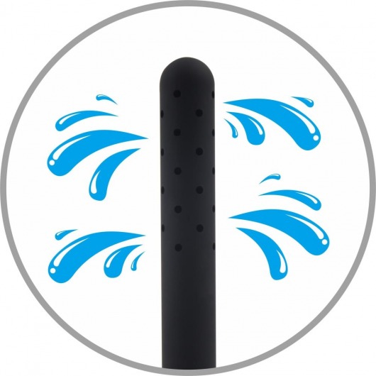 Черная насадка для интимного душа 360° water flow - Chisa - купить с доставкой в Иваново