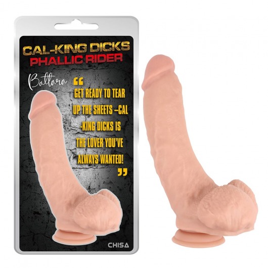 Телесный фаллоимитатор на присоске Phallic Rider - 22,5 см. - Chisa