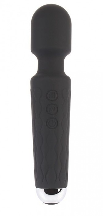 Черный жезловый вибратор Wacko Touch Massager - 20,3 см. - Chisa