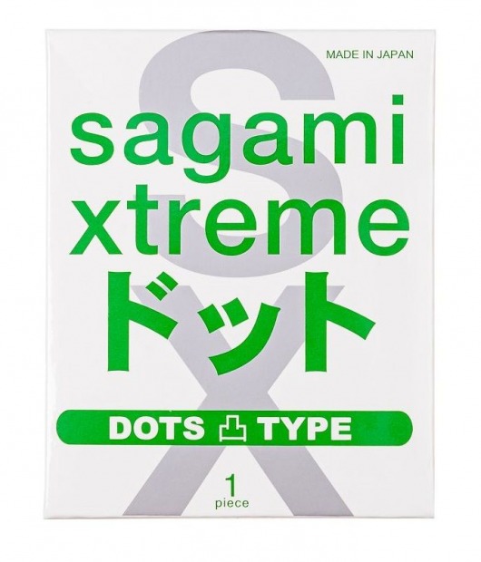 Презерватив Sagami Xtreme Type-E с точками - 1 шт. - Sagami - купить с доставкой в Иваново