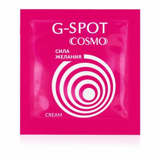 Стимулирующий интимный крем для женщин Cosmo G-spot - 2 гр. - Биоритм - купить с доставкой в Иваново