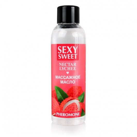 Массажное масло Sexy Sweet Nectar Lychee с феромонами и ароматом личи - 75 мл. - Биоритм - купить с доставкой в Иваново