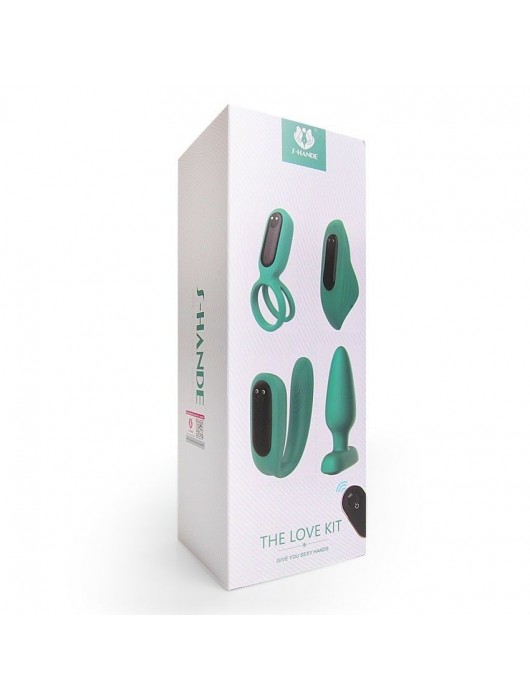Оригинальный вибронабор в зеленом цвете The Love Kit - S-HANDE