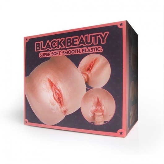 Мастурбатор Black Beauty - вагина и анус - S-HANDE - в Иваново купить с доставкой