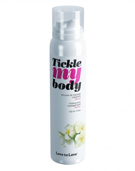 Массажная хрустящая пенка Tickle My Body Monoi с ароматом моной - 150 мл. - Love to Love - купить с доставкой в Иваново