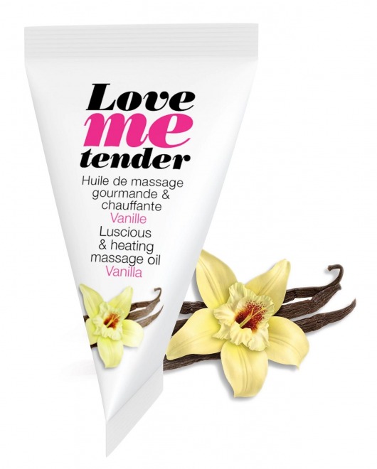 Съедобное согревающее массажное масло Love Me Tender Vanilla с ароматом ванили - 10 мл. - Love to Love - купить с доставкой в Иваново