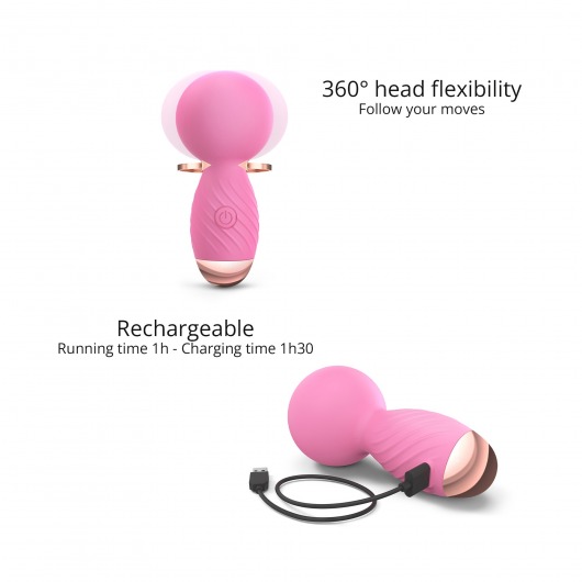 Розовый мини-wand вибратор Itsy Bitsy Mini Wand Vibrator - Love to Love