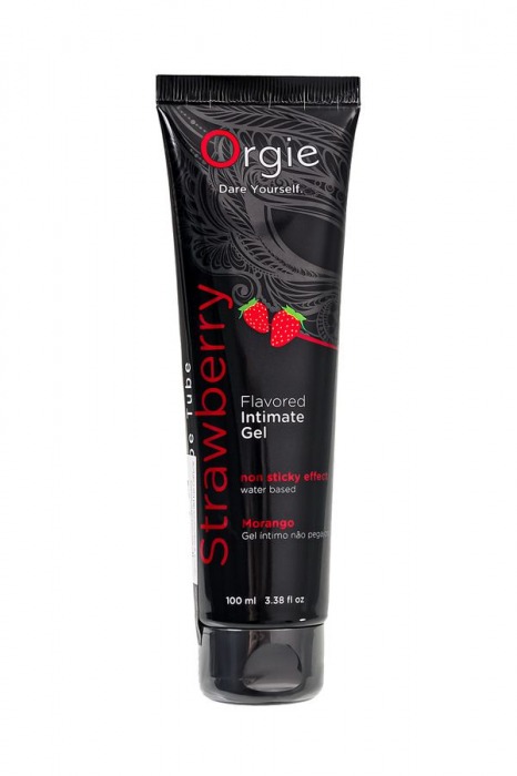 Интимный гель на водной основе Lube Tube Strawberry с клубничным вкусом - 100 мл. - ORGIE - купить с доставкой в Иваново