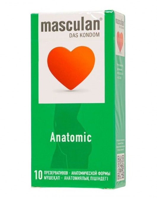 Презервативы анатомической формы Masculan Anatomic - 10 шт. - Masculan - купить с доставкой в Иваново