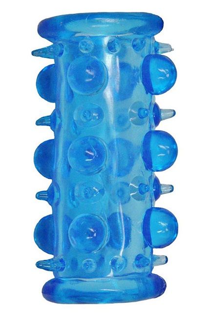 Голубая насадка с шипами и шишечками LUST CLUSTER - Dream Toys - в Иваново купить с доставкой