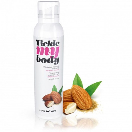 Массажная хрустящая пенка Tickle My Body Sweet Almonds с ароматом миндаля - 150 мл. - Love to Love - купить с доставкой в Иваново
