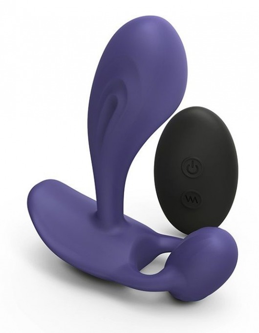 Темно-синий вибромассажер Witty P G Vibrator with Remote Control - Love to Love - в Иваново купить с доставкой