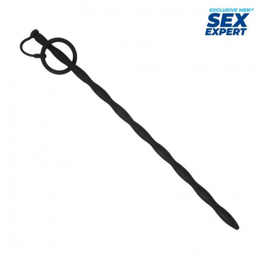 Черный стимулятор уретры Sex Expert - Sex Expert - купить с доставкой в Иваново