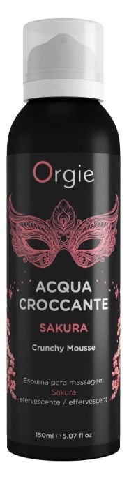 Хрустящая пенка для массажа Orgie Acqua Croccante Sakura с ароматом сакуры - 150 мл. - ORGIE - купить с доставкой в Иваново