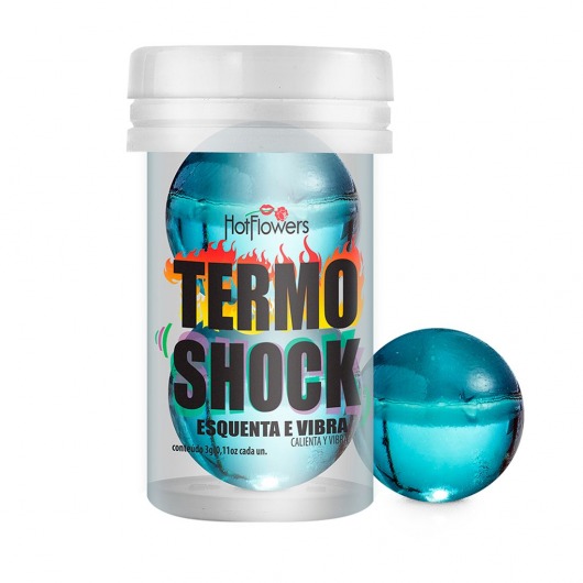 Интимный гель Termo Shock Hot Ball с разогревающе-покалывающим эффектом (2 шарика по 3 гр.) - HotFlowers - купить с доставкой в Иваново