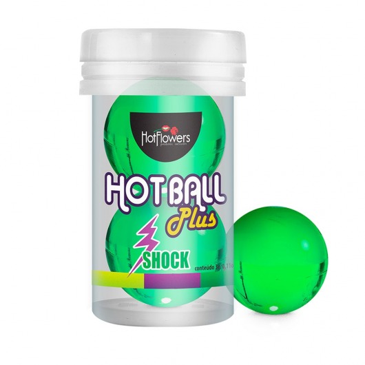 Лубрикант на силиконовой основе Hot Ball Plus с покалывающим эффектом (2 шарика по 3 гр.) - HotFlowers - купить с доставкой в Иваново