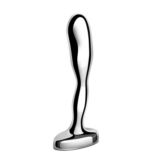 Стальной стимулятор простаты Stainless Steel Prostate Plug - 11,5 см. - b-Vibe - в Иваново купить с доставкой