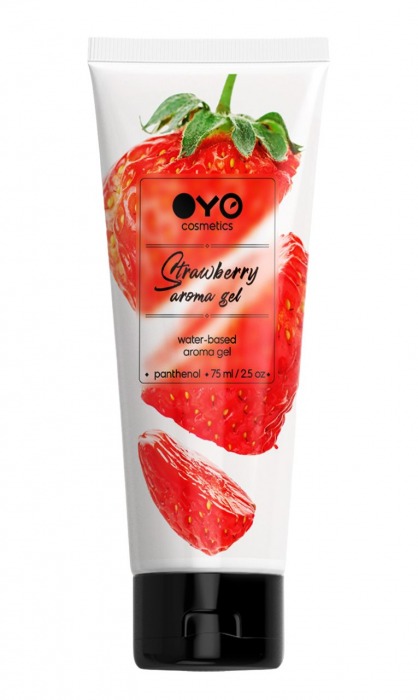 Лубрикант на водной основе OYO Aroma Gel Strawberry с ароматом клубники - 75 мл. - OYO - купить с доставкой в Иваново