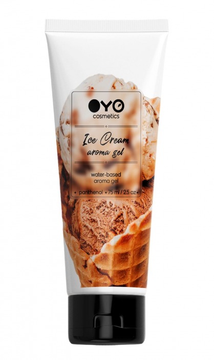 Лубрикант на водной основе OYO Aroma Gel Ice Cream с ароматом пломбира - 75 мл. - OYO - купить с доставкой в Иваново