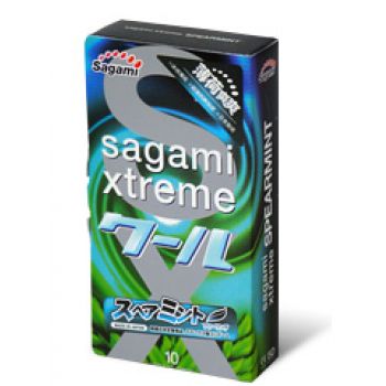 Презервативы Sagami Xtreme Mint с ароматом мяты - 10 шт. - Sagami - купить с доставкой в Иваново