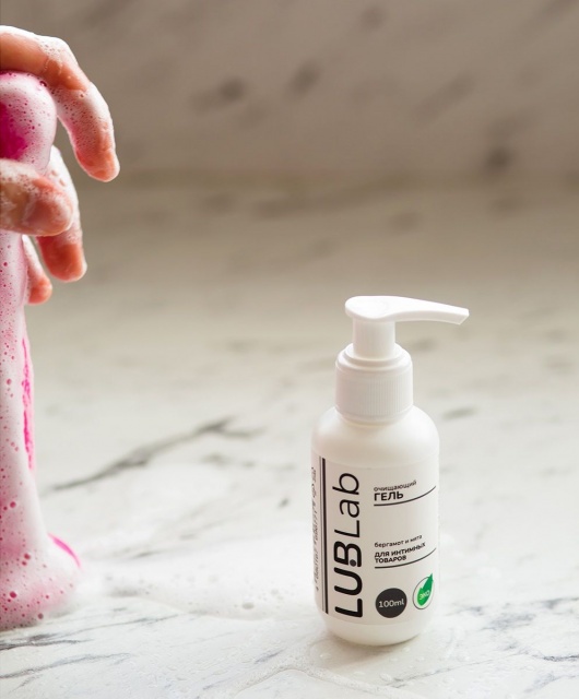 Очищающий эко-гель для секс-игрушек с ароматом бергамота и мяты - 100 мл. - LUBLab - купить с доставкой в Иваново