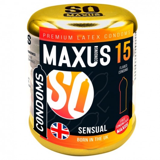 Презервативы анатомической формы Maxus Sensual - 15 шт. - Maxus - купить с доставкой в Иваново