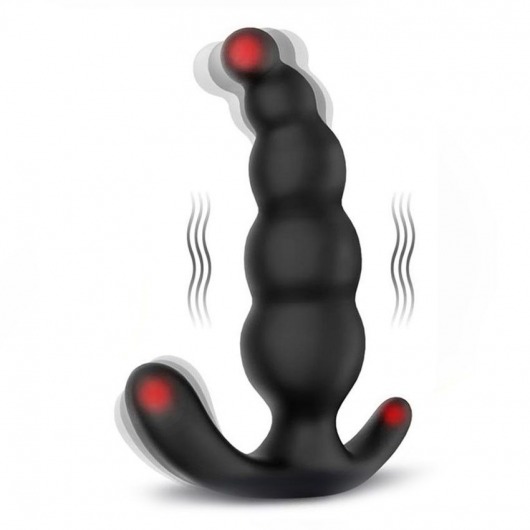 Черный анальный вибромассажер Dipper-RCT - 14,8 см. - S-HANDE