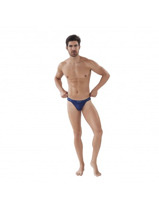 Темно-синие мужские трусы-тонги Venture Thong - Clever Masculine Underwear купить с доставкой