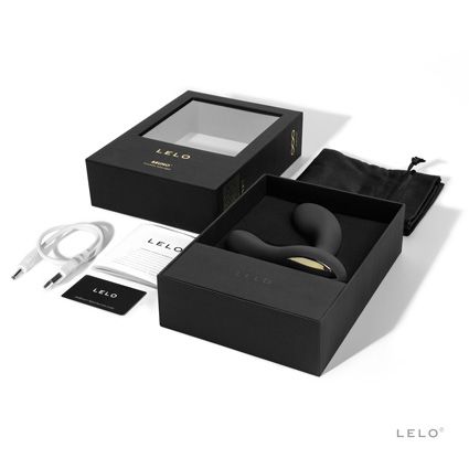 Чёрный перезаряжаемый стимулятор простаты Bruno Black - Lelo - в Иваново купить с доставкой