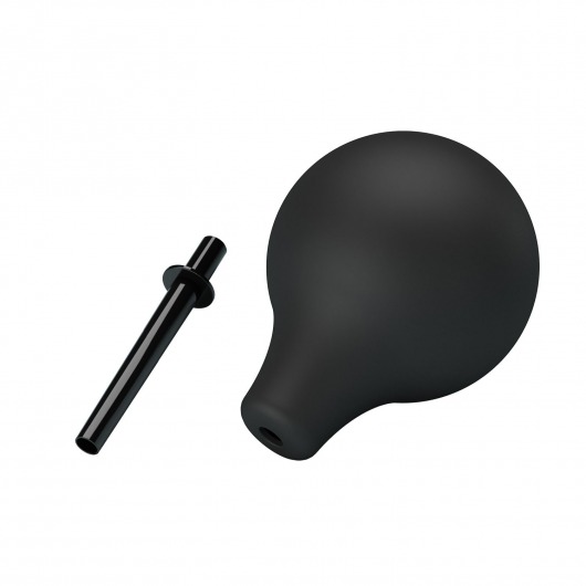 Черный анальный душ с тонким кончиком - Baile - купить с доставкой в Иваново