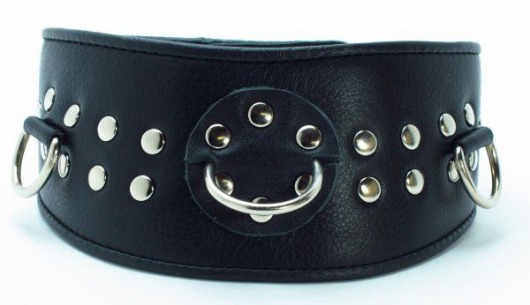 Кожаный ошейник для эротических игр - БДСМ Арсенал - купить с доставкой в Иваново