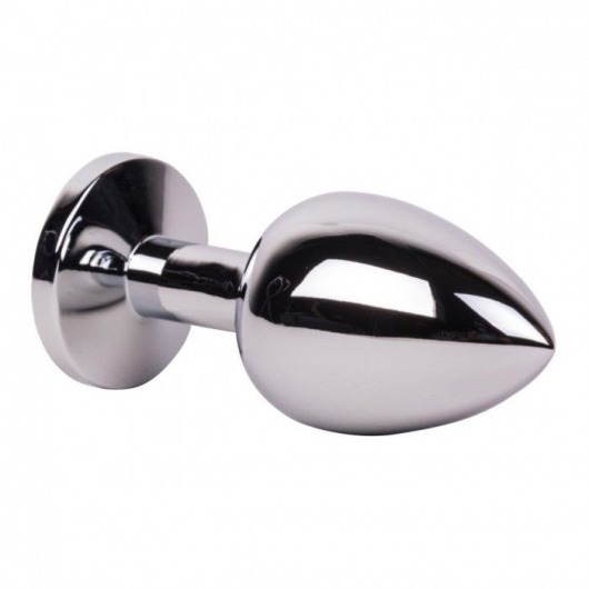 Большой стальной плаг с розовым кристаллом Pink Bubble Gum - 9,5 см. - Erotic Fantasy - купить с доставкой в Иваново