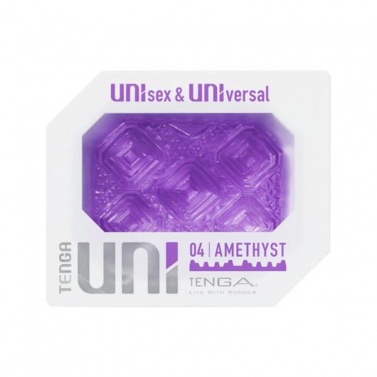 Фиолетовый мастурбатор-стимулятор Tenga Uni Amethyst - Tenga - в Иваново купить с доставкой