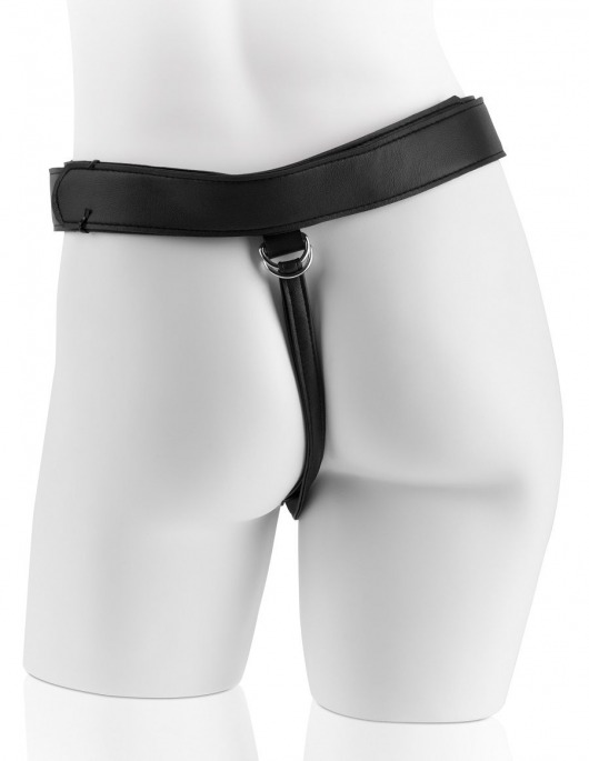 Страпон Harness со съемной чёрной насадкой King Cock 9 - 23 см. - Pipedream - купить с доставкой в Иваново