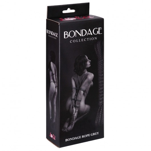 Серая веревка Bondage Collection Grey - 9 м. - Lola Games - купить с доставкой в Иваново