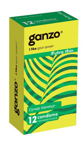 Ультратонкие презервативы Ganzo Ultra thin - 12 шт. - Ganzo - купить с доставкой в Иваново
