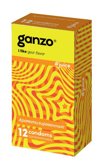 Ароматизированные презервативы Ganzo Juice - 12 шт. - Ganzo - купить с доставкой в Иваново