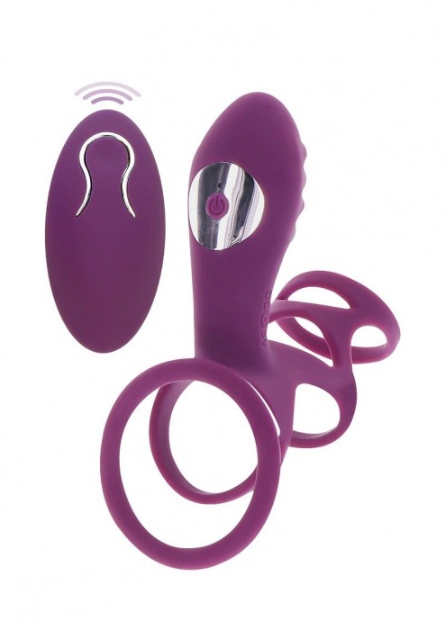 Фиолетовая эрекционная вибронасадка Halo Halo C-Ring Sleeve - Toy Joy - в Иваново купить с доставкой
