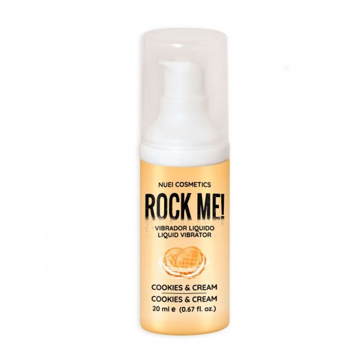 Жидкий вибратор Nuei Rock Me! с ароматом печенья и сливок - 20 мл. - Nuei cosmetics - купить с доставкой в Иваново