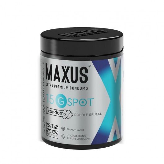 Гладкие презервативы Maxus G spot с двойной спиралью - 15 шт. - Maxus - купить с доставкой в Иваново