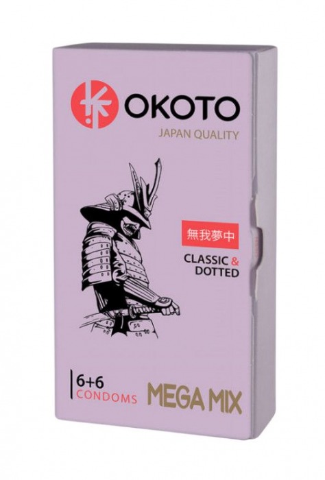 Презервативы OKOTO Mega Mix - 12 шт. - Sitabella - купить с доставкой в Иваново