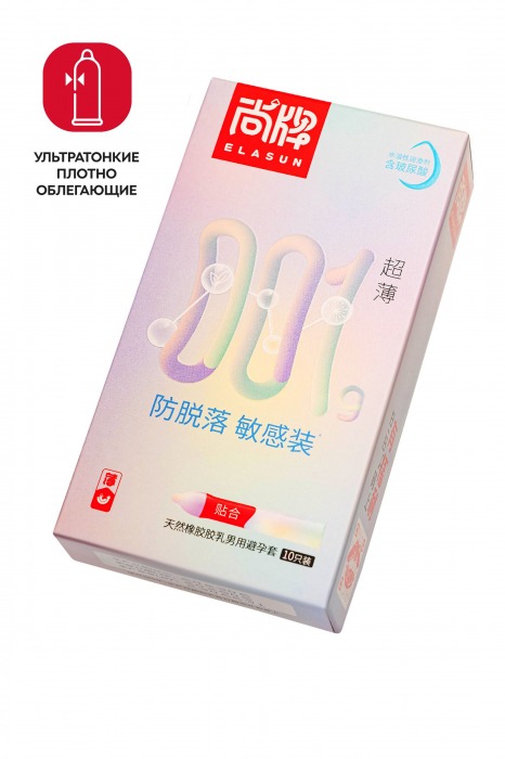 Ультратонкие облегающие презервативы Elasun Slim Fit - 10 шт. - Elasun - купить с доставкой в Иваново