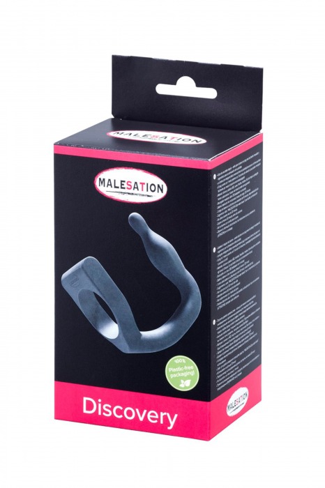 Эрекционное кольцо с вибровтулкой Discovery - MALESATION - в Иваново купить с доставкой