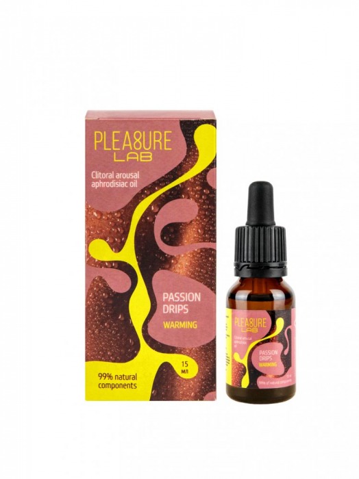 Капли с согревающим эффектом Passion Drips Warming - 15 мл. - Pleasure Lab - купить с доставкой в Иваново