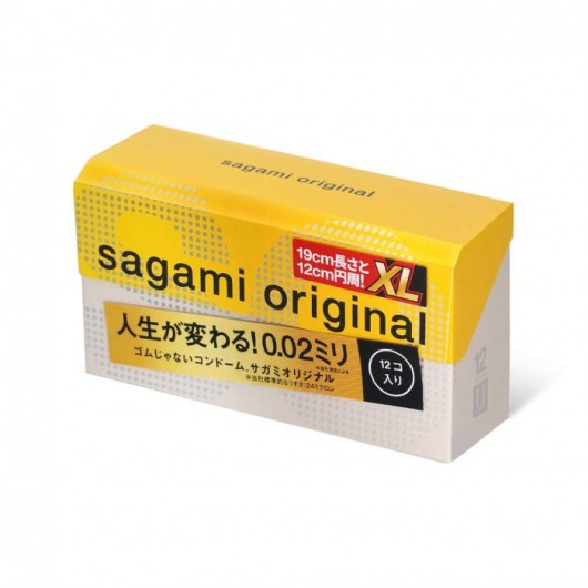 Презервативы увеличенного размера Sagami Original 0.02 XL-size - 12 шт. - Sagami - купить с доставкой в Иваново