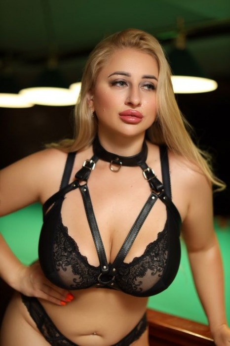 Черная кожаная сбруя с ошейником plus size из нежной кожи - БДСМ Арсенал - купить с доставкой в Иваново
