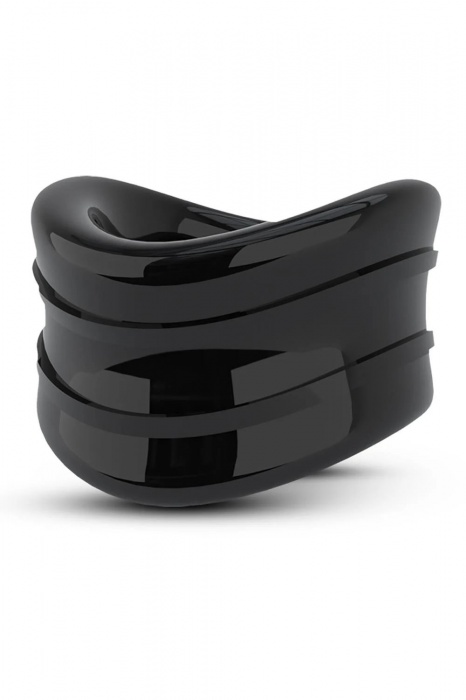 Черное эрекционное кольцо на мошонку Beef Ball Stretcher Snug - Blush Novelties - в Иваново купить с доставкой