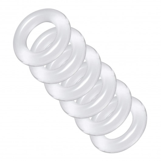 Комплект из 6 прозрачных эрекционных колец Ring Master Custom Ball Stretcher Kit - XR Brands - в Иваново купить с доставкой