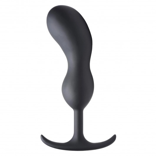 Черный массажер простаты с утяжелителями Premium Silicone Weighted Prostate Plug XL - 20,8 см. - XR Brands - в Иваново купить с доставкой