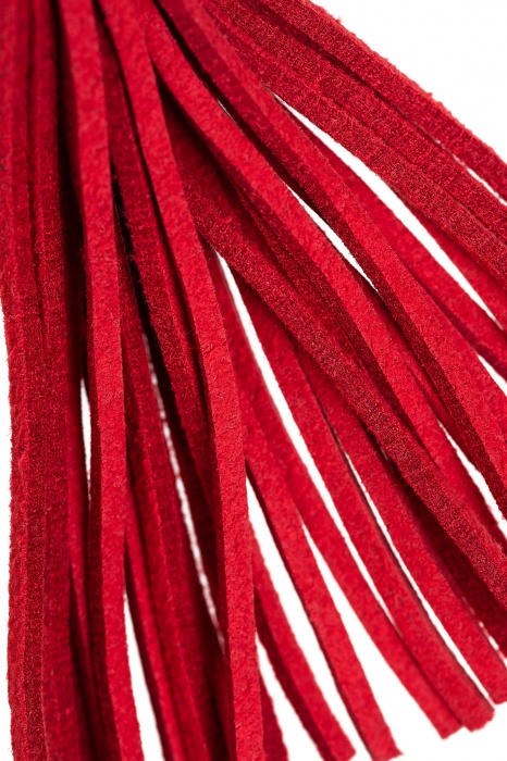 Зажимы на соски «Вилки» с красными кисточками из замши - Pecado - купить с доставкой в Иваново